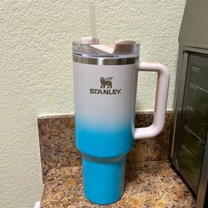 Blue/White/Pink 40oz Stanley Tumbler